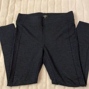 LOFT ponte leggings, navy, size M petite
